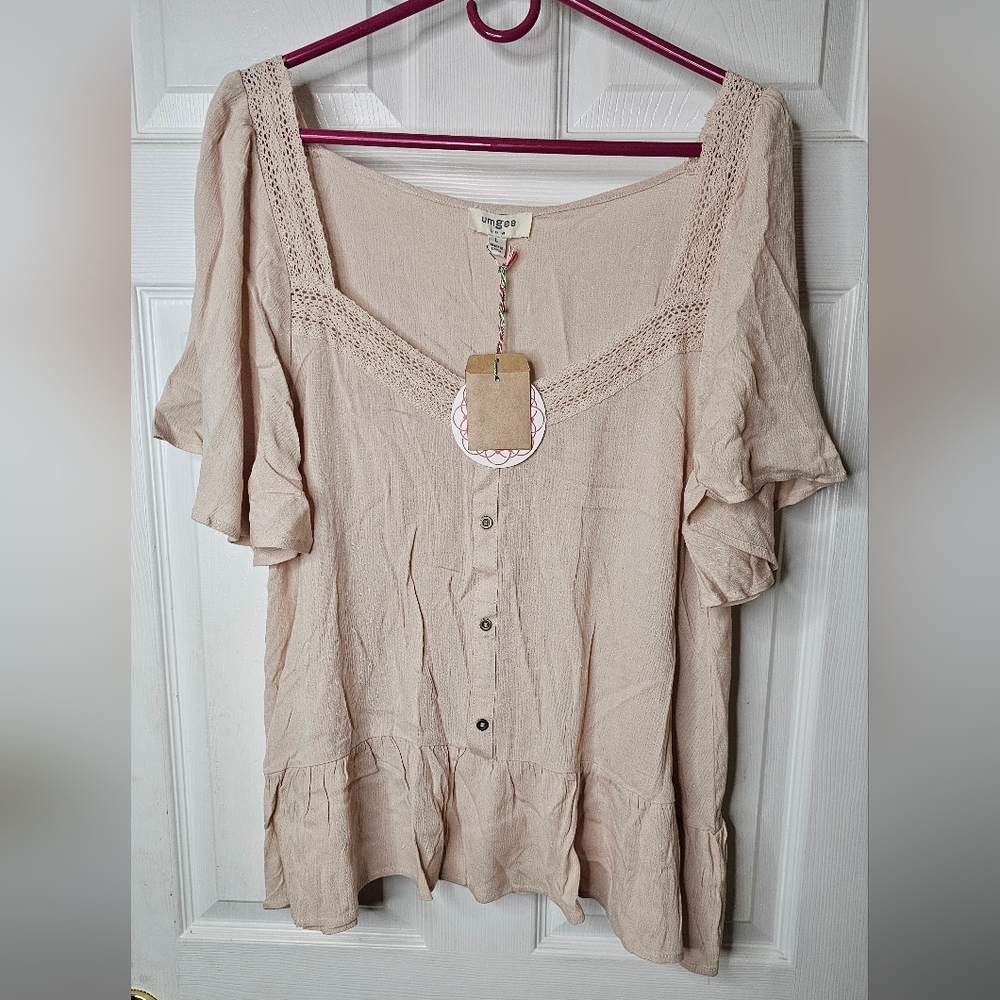 NWT Umgee USA Size L  Blouse